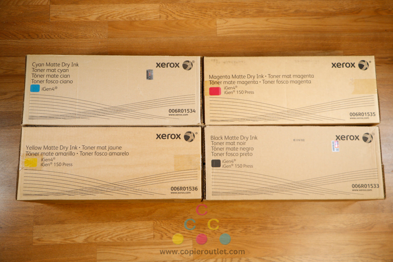 NEW Genuine Xerox 006R01533,34,35,36 CMYK Matte Dry Ink Toner for iGen4 iGen150