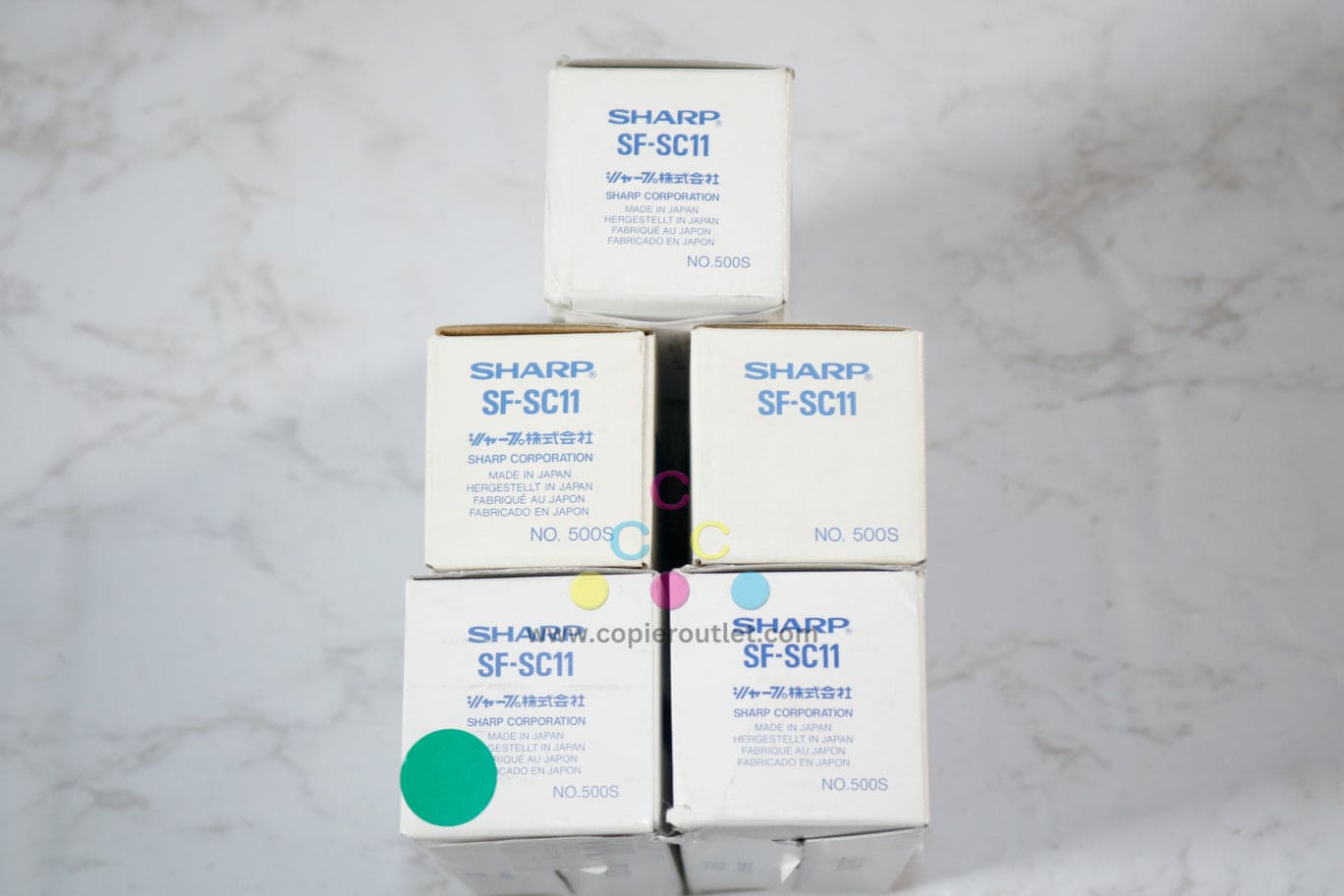 5 New OEM Sharp AR250,AR280,AR285,AR286,AR287 SF-SC11 Staple Cartridges NO.500S