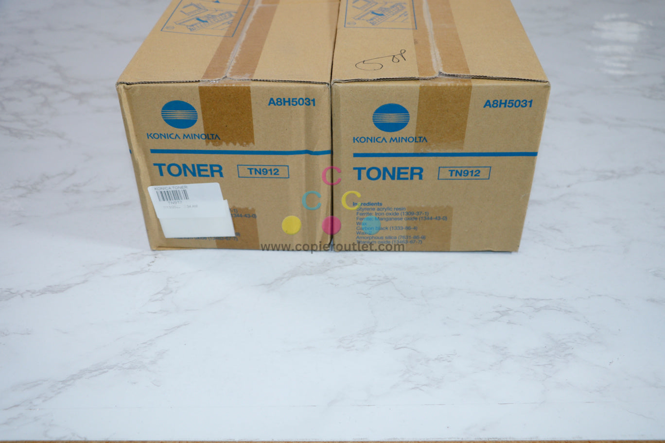 2 New OEM Konica Minolta Bizhub 958 Black Toners TN912 (A8H5031) Same Day Ship