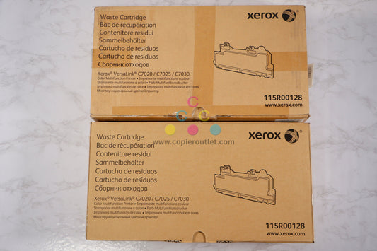 2 OEM Xerox VersaLink C7020,C7025,C7030,C7120 Waste Toner Containers 115R00128