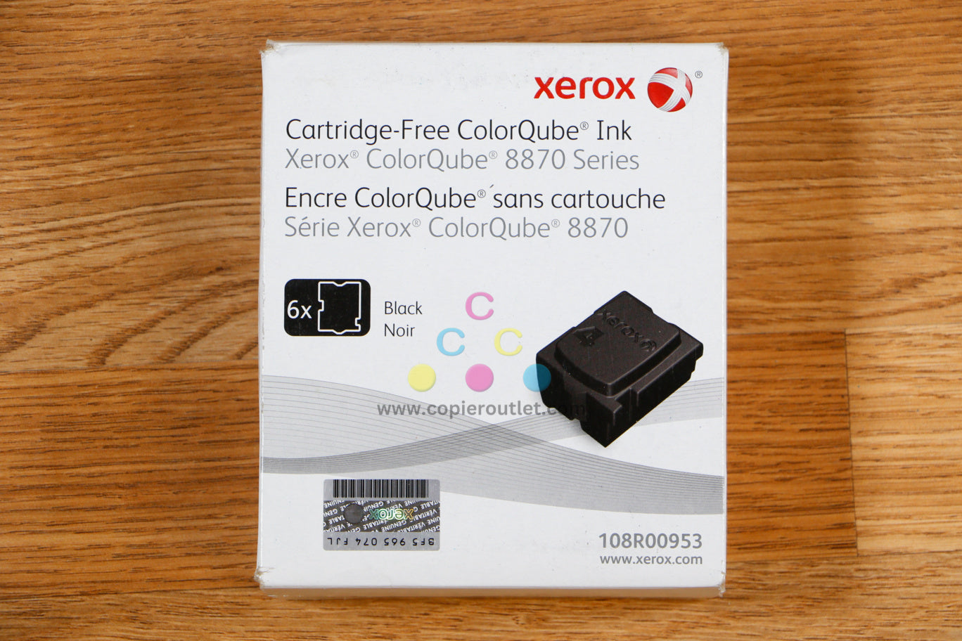 Genuine Xerox ColorQube Black Ink Cartridge-Free ColorQube 8870 Series Same Day!