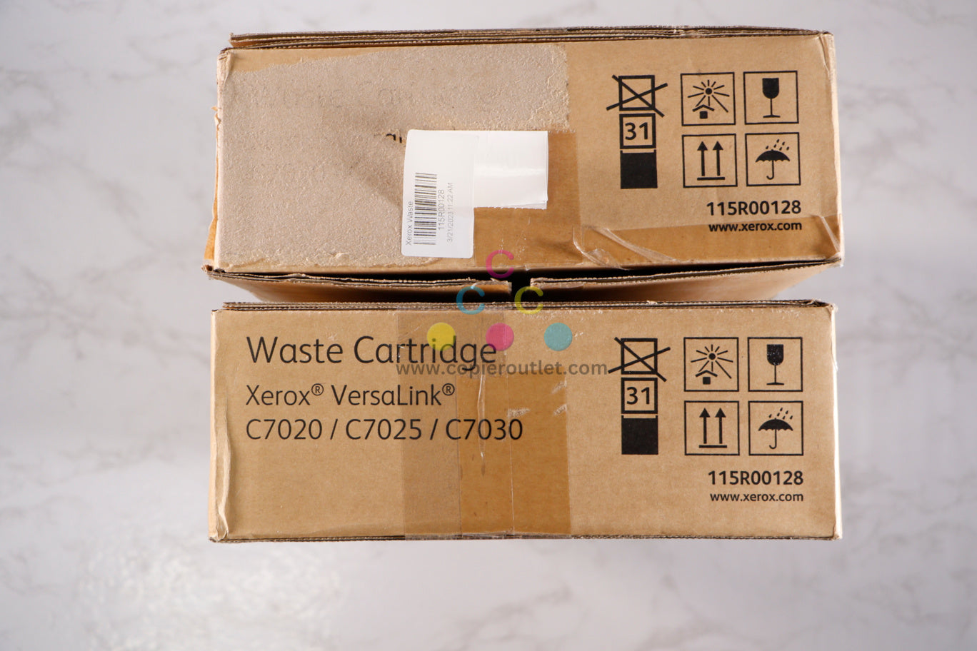 2 OEM Xerox VersaLink C7020,C7025,C7030,C7120 Waste Toner Containers 115R00128