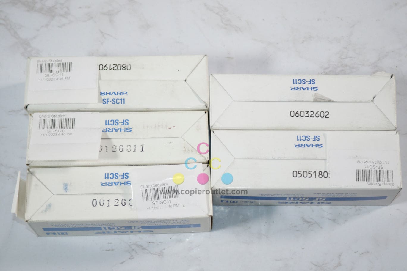 5 New OEM Sharp AR250,AR280,AR285,AR286,AR287 SF-SC11 Staple Cartridges NO.500S