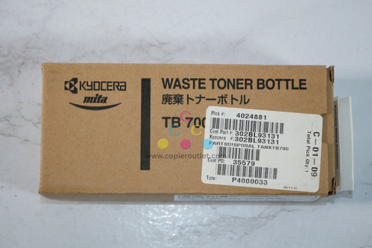 OEM Kyocera CopyStar 3035,3050,4035 Waste Toner Bottle TB-700/TB700, 302BL93131