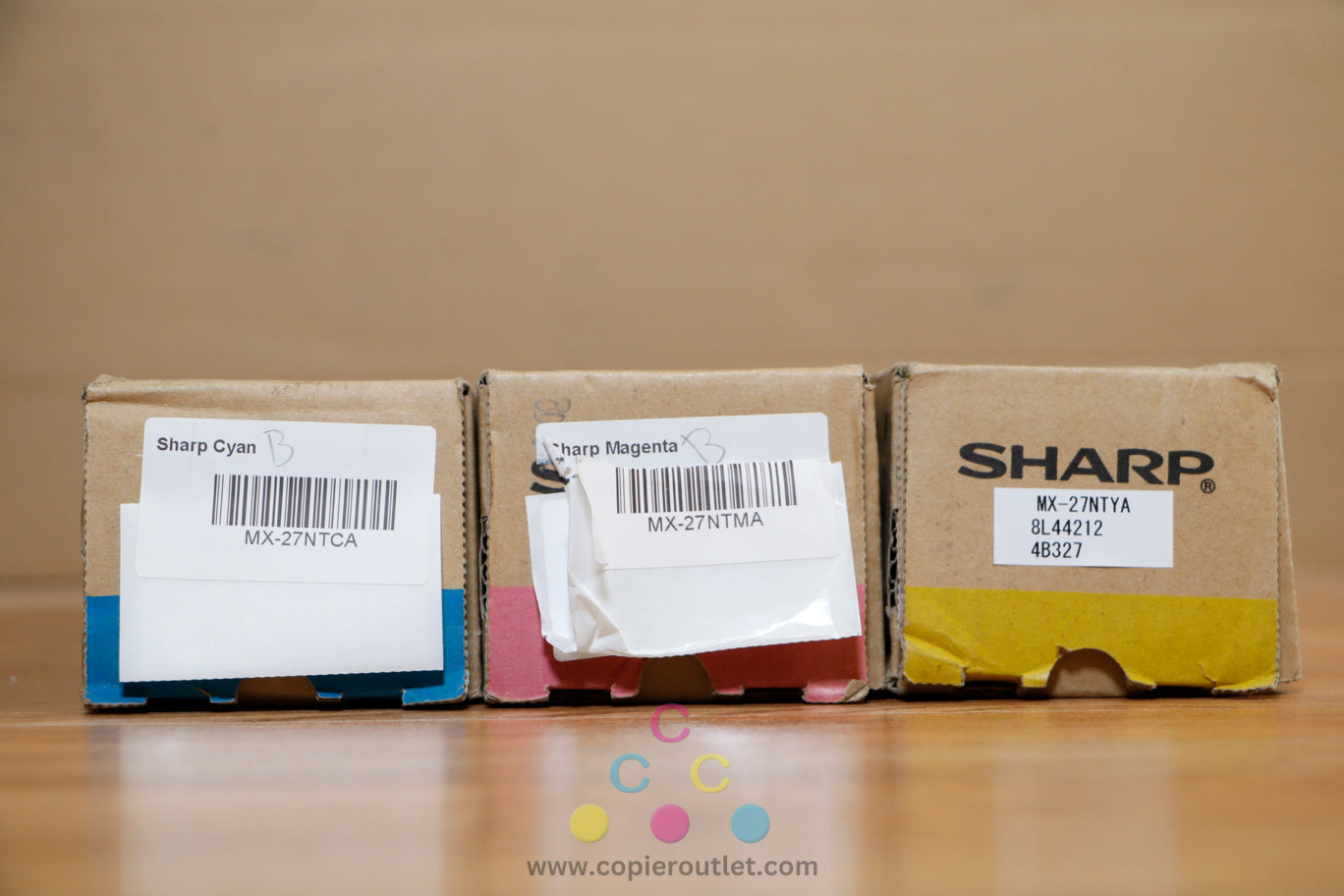 3 Cosmetic OEM Sharp MX-2300N,MX-2700N,MX-3501N,MX-4501N MX-27NT CMY Toners