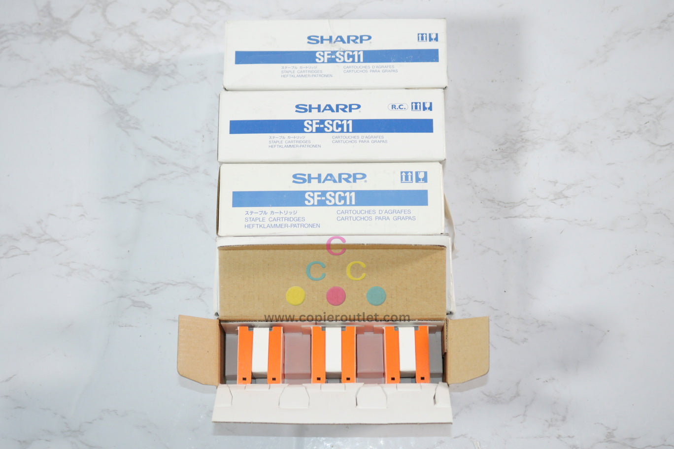 5 New OEM Sharp AR250,AR280,AR285,AR286,AR287 SF-SC11 Staple Cartridges NO.500S