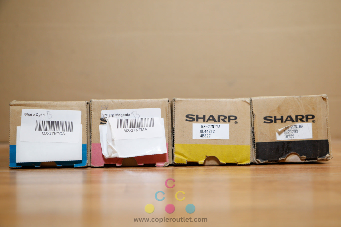 Cosmetic MX-27NT CMYK Toner Cart Set Sharp MX-2300N MX-2700N MX-2700NJ MX-4501N!