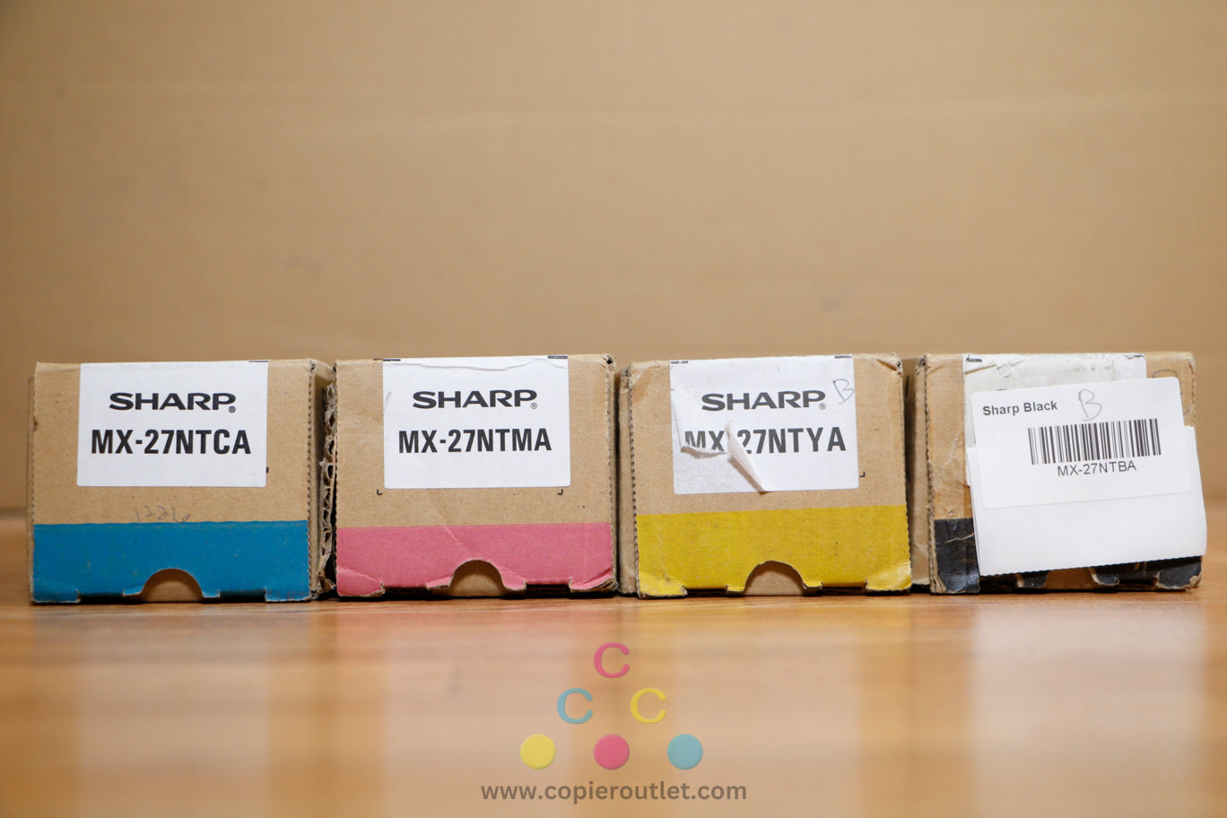 Cosmetic MX-27NT CMYK Toner Cart Set Sharp MX-2300N MX-2700N MX-2700NJ MX-4501N!