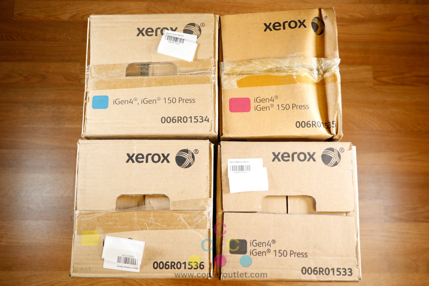 Cosmetic Xerox 006R01533,34,35,36 CMYK Matte Dry Ink Toner Set for iGen4 iGen150