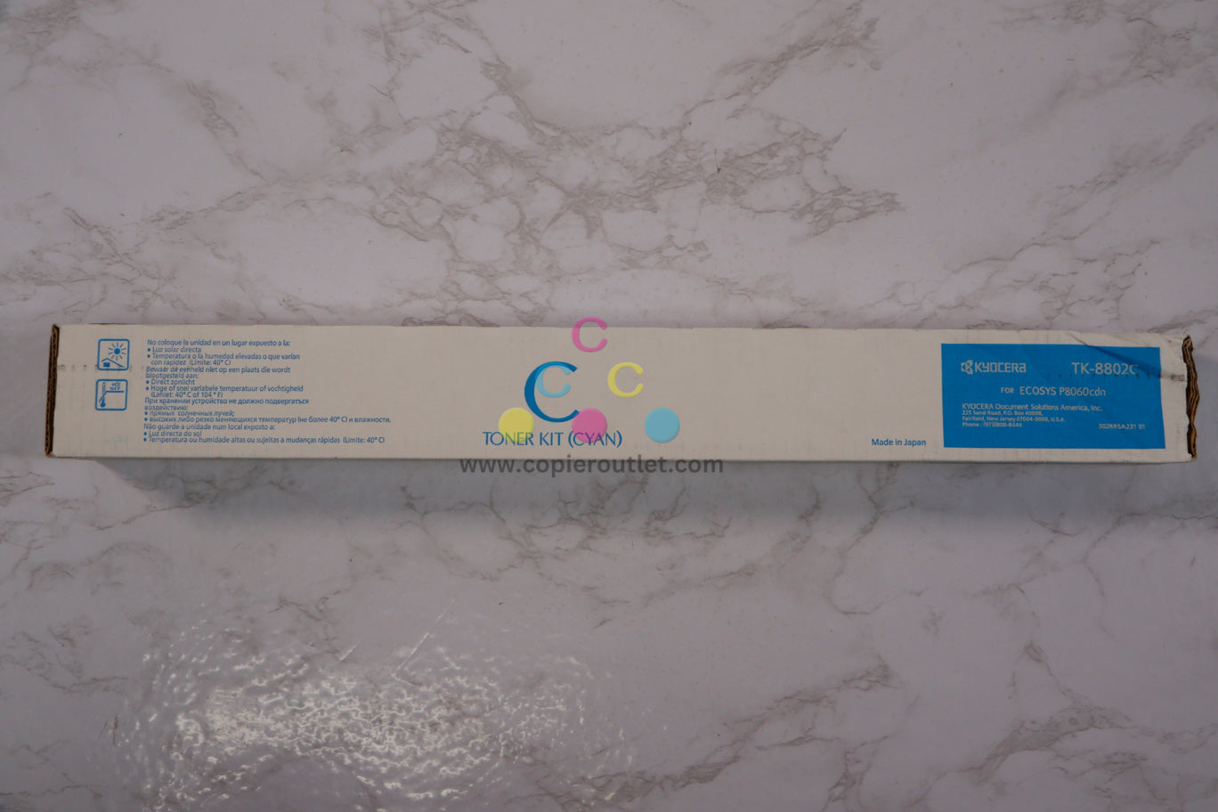 Cosmetic OEM Kyocera ECOSYS P8060cdn Cyan Toner TK-8802C Same Day Shipping!