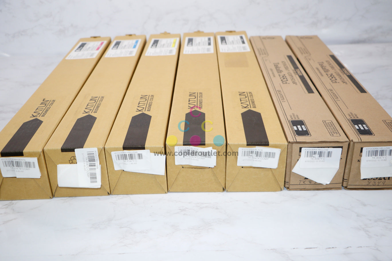 7 New Compatible Kyocera TASKalfa 2552ci,2553ci TK-8347/TK-8349 CMYK Toners