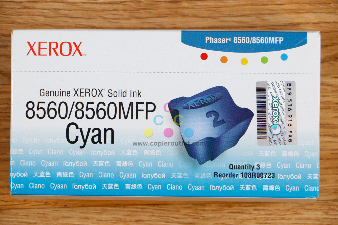 Genuine Xerox Phaser Cyan Solid Ink Phaser 8560MFP 8560MFP 108R00723 Same Day!!!