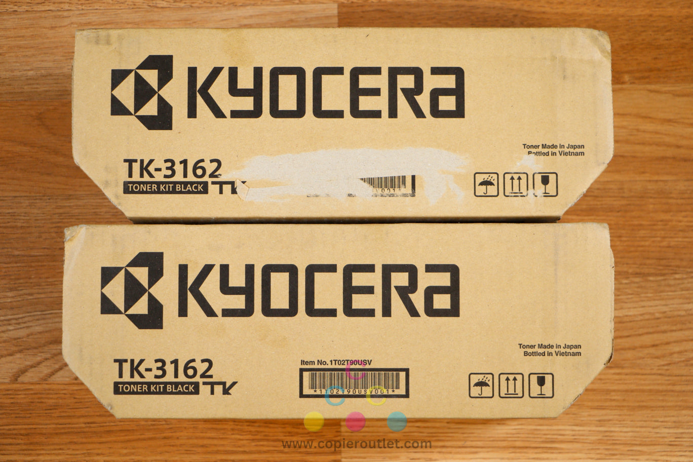 2 Cosmetic Genuine Kyocera TK-3162 Black Toner Cartridge ECOSYS M3145idn P3145dn