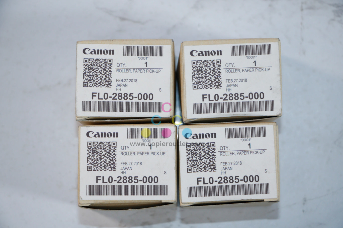 4 OEM Canon iR C250iF,C256iF II,C3330i, C350iF Feed Rollers FL0-2885-000 / FL02885000