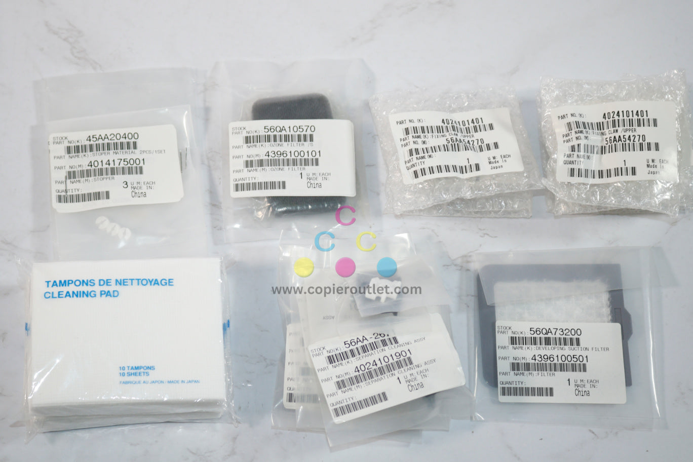 Open OEM Konica Minolta 7255,7272,DI5510 PM Maintenance Kit 56QA-PM25 (Incomplete Kit)