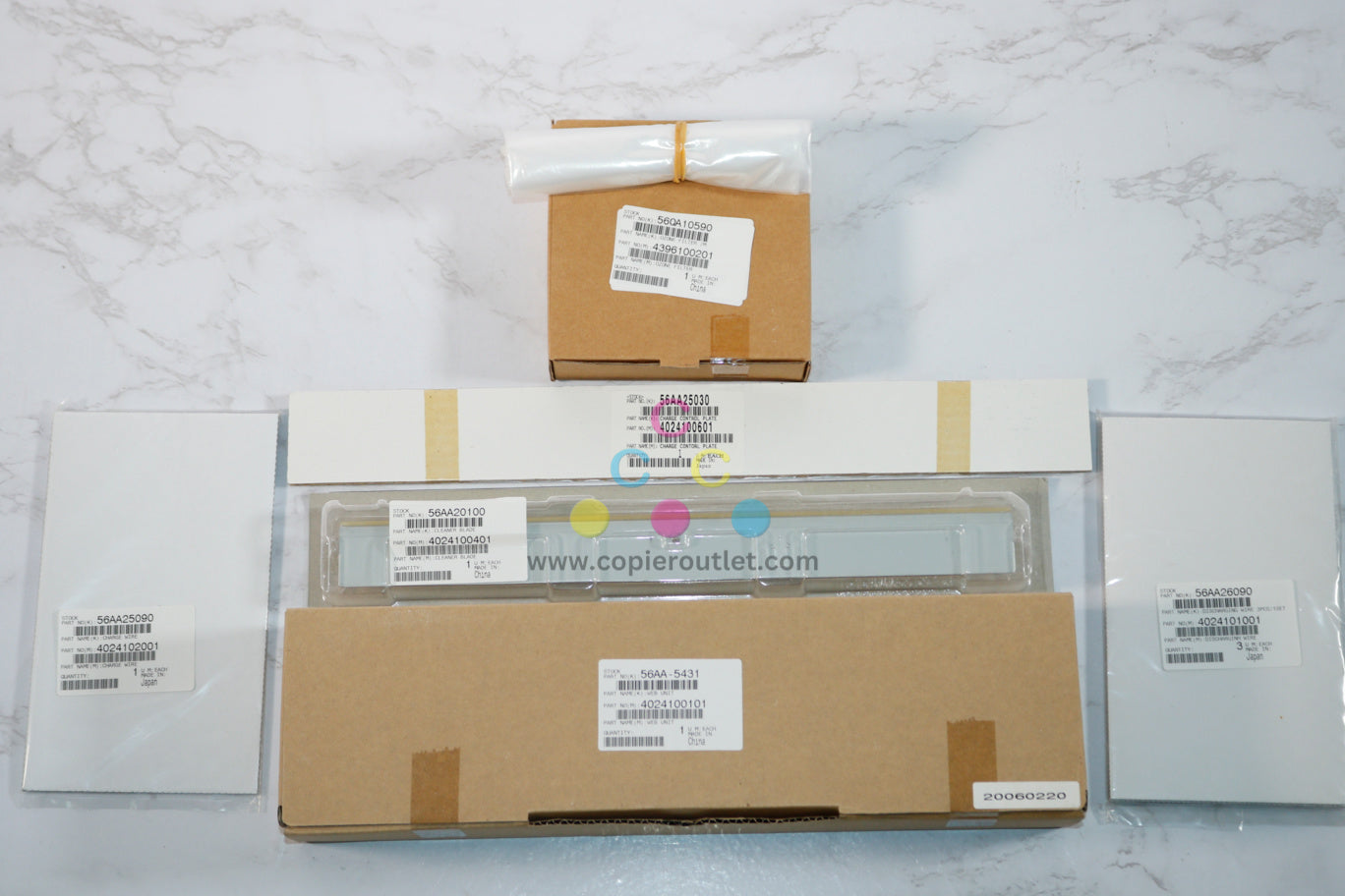 Open OEM Konica Minolta 7255,7272,DI5510 PM Maintenance Kit 56QA-PM25 (Incomplete Kit)