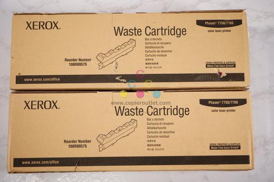 2 OEM Xerox Phaser 7750,7760 Waste Containers 108R00575 Same Day Shipping