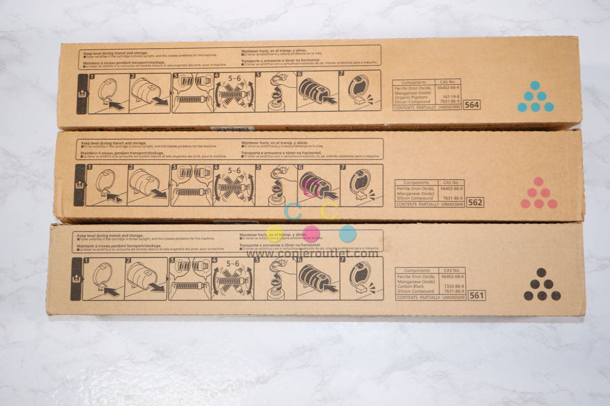 828384 Ricoh Pro New OEM Ricoh Pro C7110SX CMK Toner Set 828384,828386,828387 Same Day