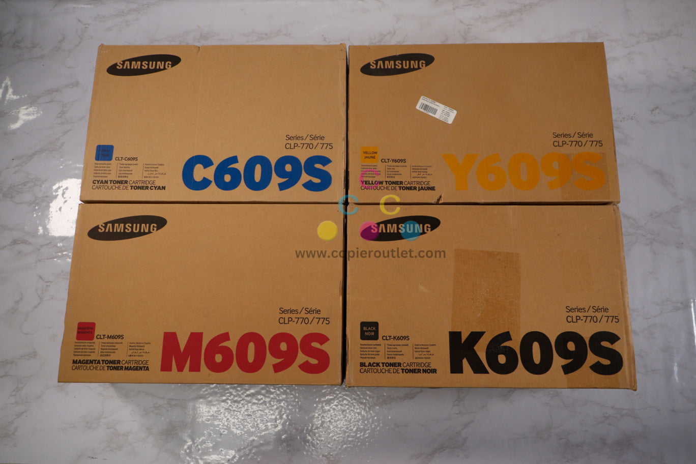 Genuine Samsung CLT-609S CMYK Toner Set for CLP-770/CLP-775 Same Day Ship