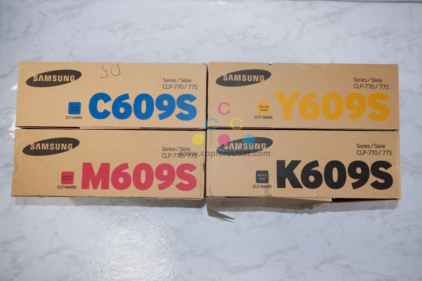 Genuine Samsung CLT-609S CMYK Toner Set for CLP-770/CLP-775 Same Day Ship