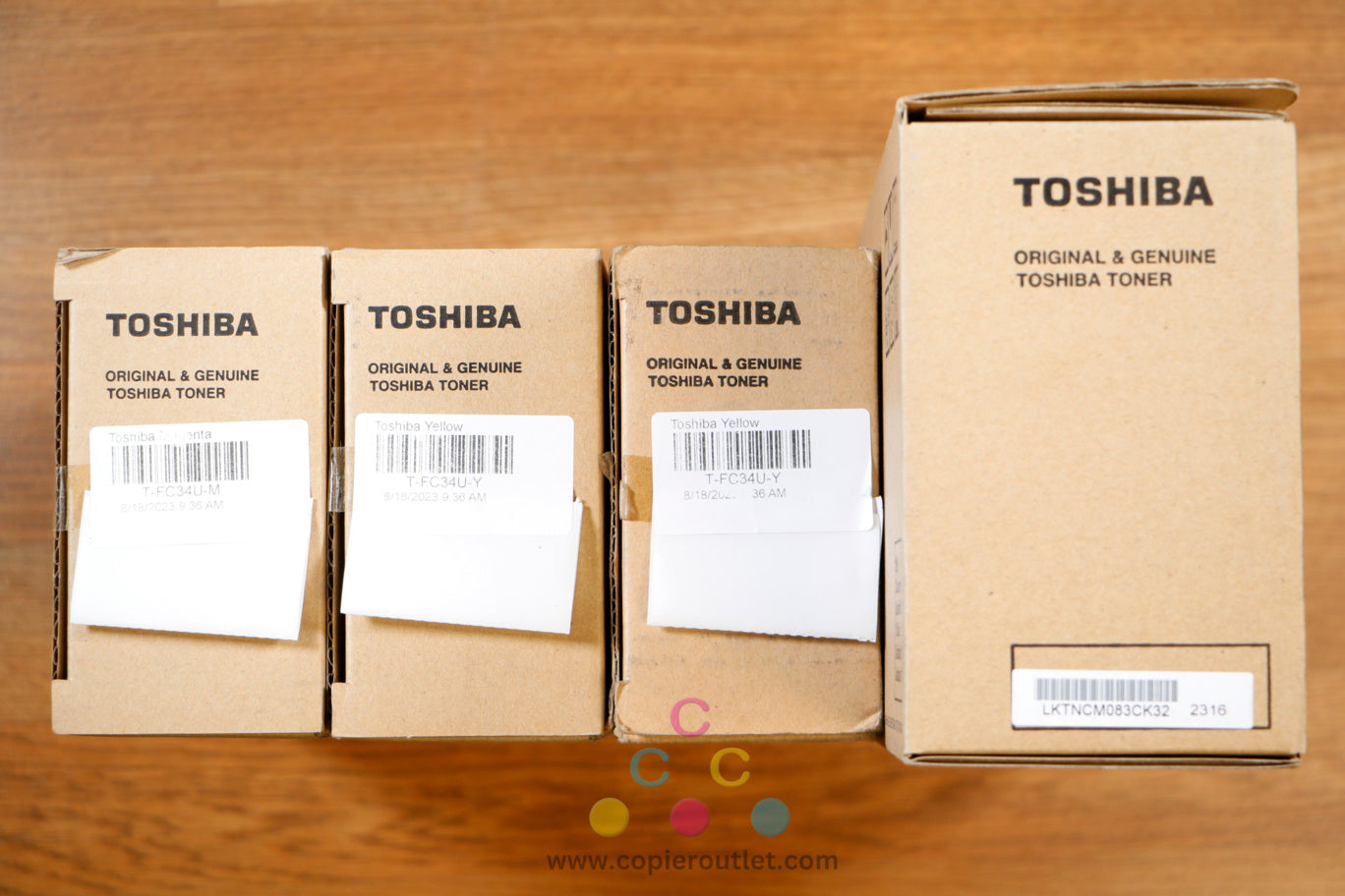 Toshiba T-FC34U MYYK Toner Cartridges eSTUDIO 287CS 287CSL 347CS 347CSL 407CS !!