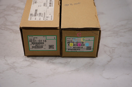 Lot of 2 Genuine Ricoh 8100S, 8110S, 8120S Hot Rollers AE01-0118 / AE010118