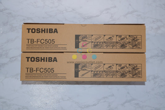 2 OEM Toshiba eSTUDIO2505AC,2515AC,2555C,3005AC Waste Toner Container TB-FC505