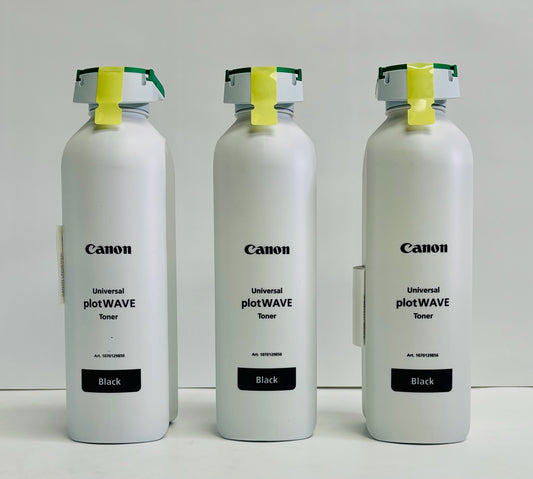 3 Genuine Canon 3000, 3500, 5000 PlotWave Universal Toners Black 1070129856
