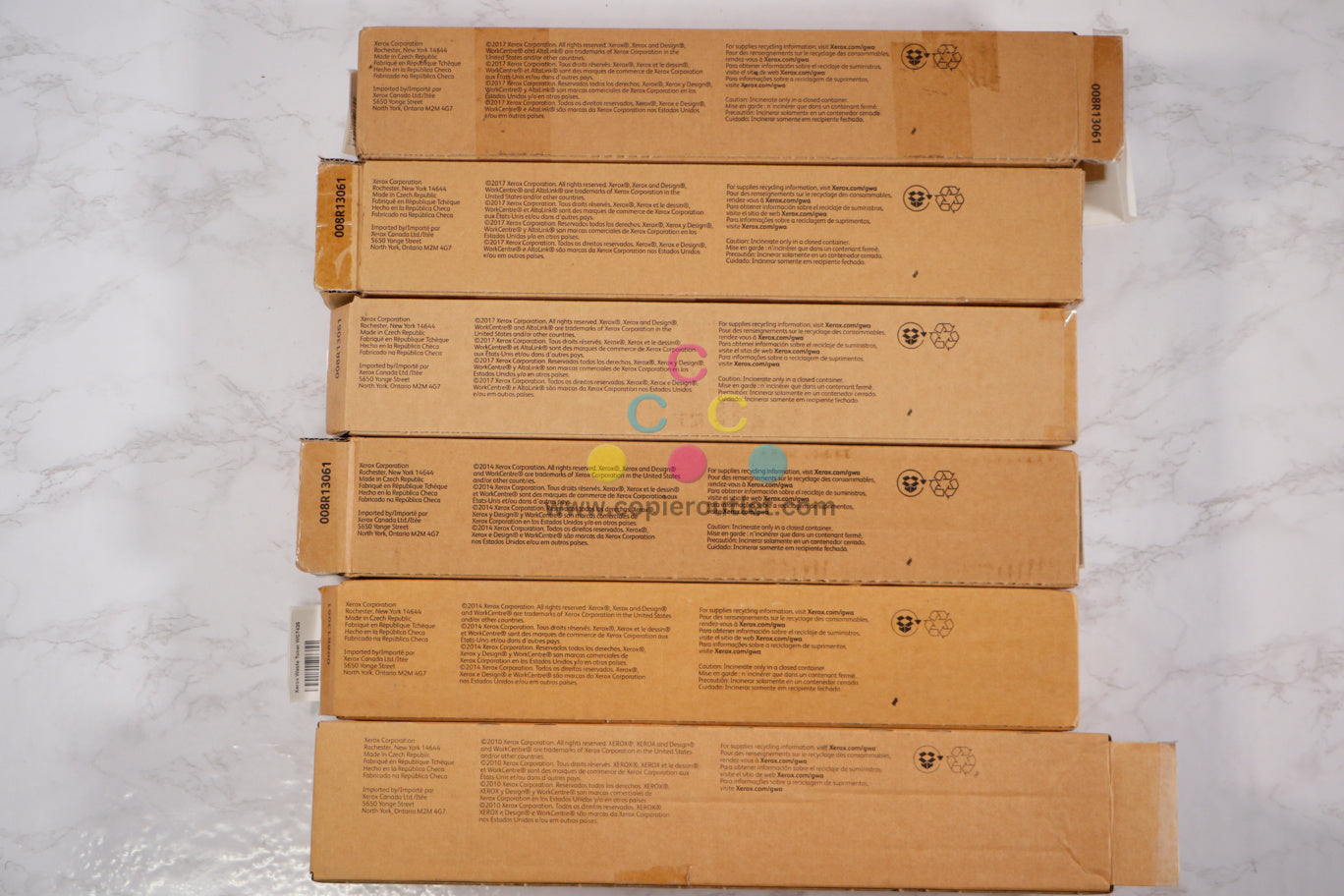 6 Open OEM Xerox AltaLink C8030,C8035,C8045 Toner Waste Containers 008R13061