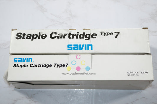 OEM Savin 2070DP,2555,9500 Type 7 Staple Cartridges 209309, 560R-SA (9 Carts in Total)