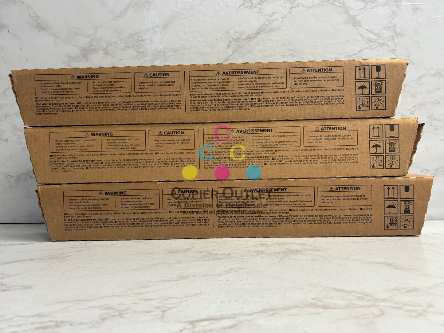 3 Genuine Ricoh SP C840A,C842 CMY Toner 821258,821257,821256 (No Black)