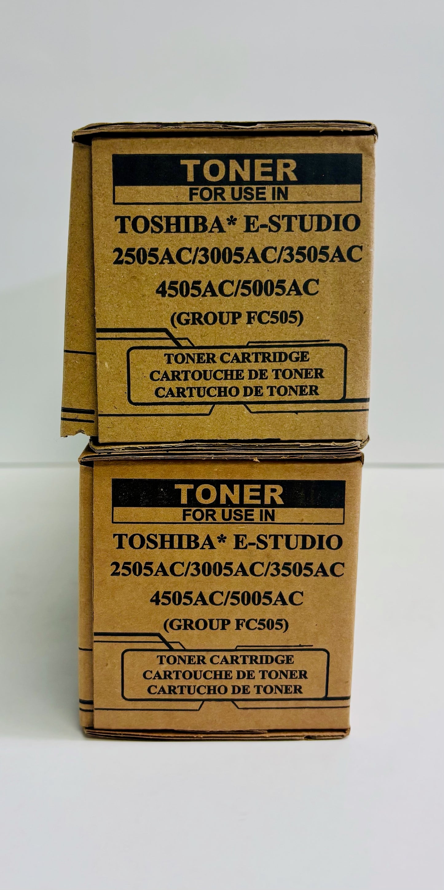 2 Unbranded Toshiba eStudio 2505ac,3005ac,4505ac Yellow & Black Toners T-FC505U