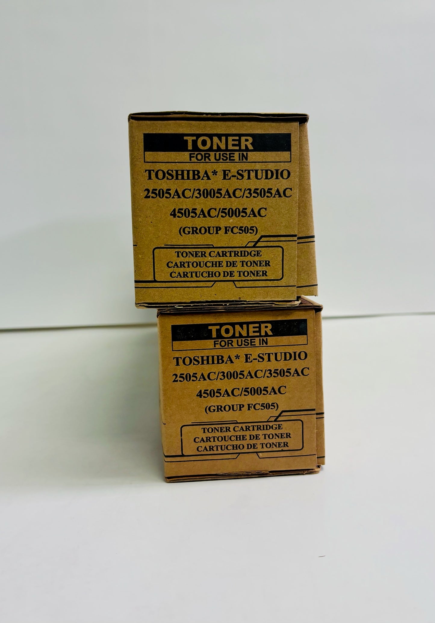 2 Unbranded Toshiba eStudio 2505ac,3005ac,4505ac Yellow & Black Toners T-FC505U