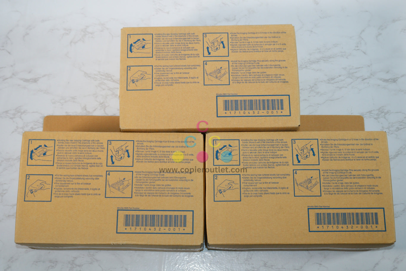 3 Open Genuine Konica Minolta PageWorks 12 Toner Cartridges 0936-606 (0936606)