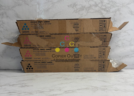 4 Open OEM Ricoh IMC4500,C6000 CMMK Toners 842282, 842281, 842279 (No Yellow)