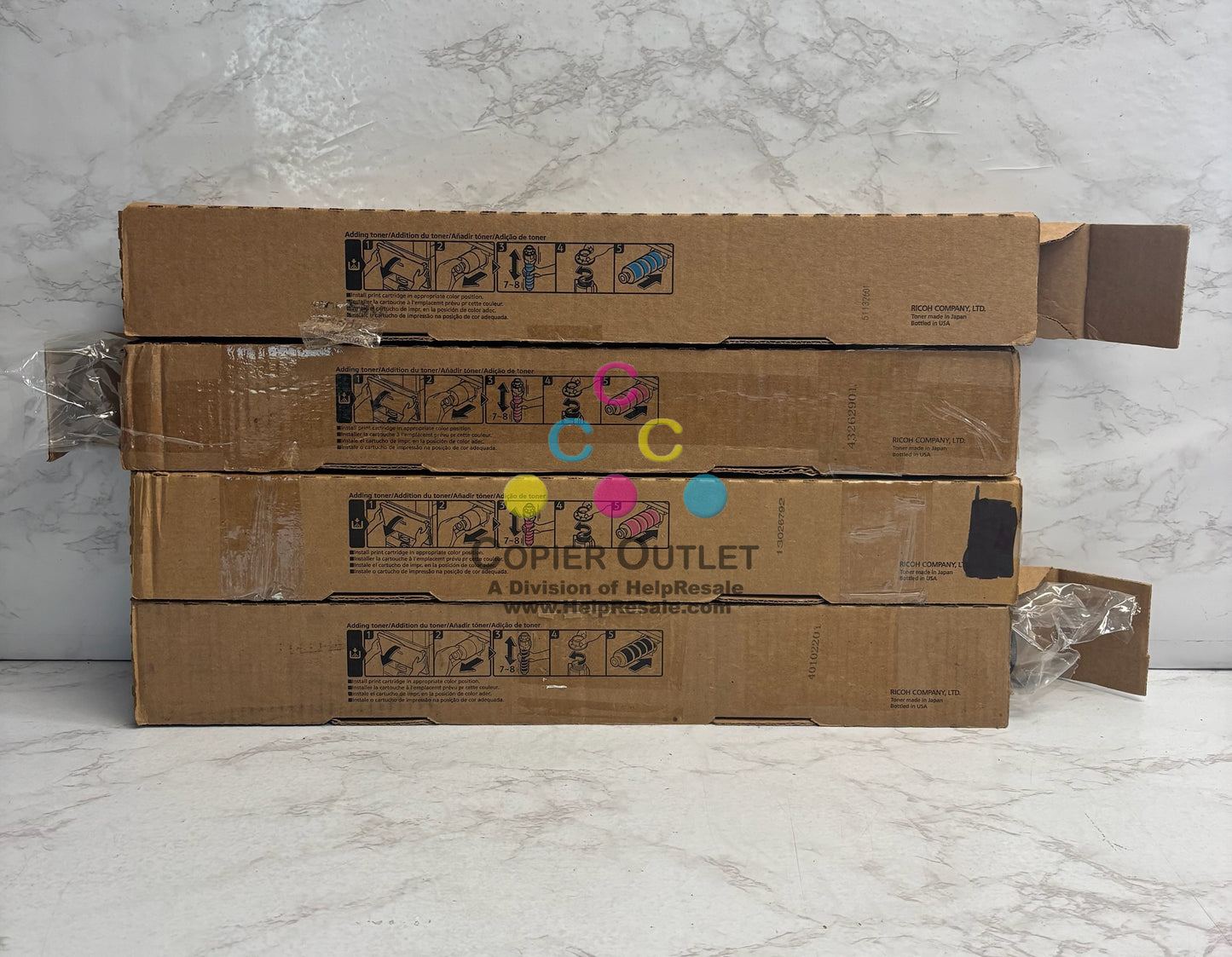 4 Open OEM Ricoh IMC4500,C6000 CMMK Toners 842282, 842281, 842279