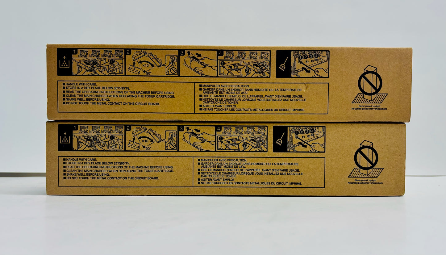 2 Genuine Toshiba 400AC, 330AC Yellow & Black Toners T-FC330U-Y T-FC330U-K