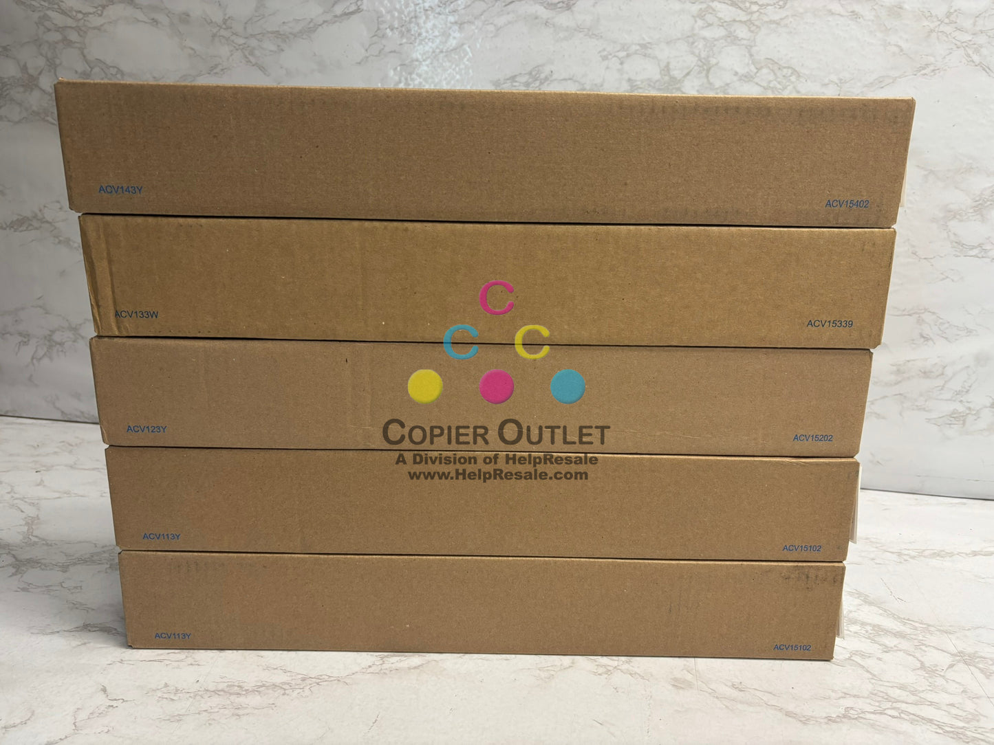 5 New Genuine Konica BizHub C450i C550i C650i CMYKK TN626 Toners (TN626LM)