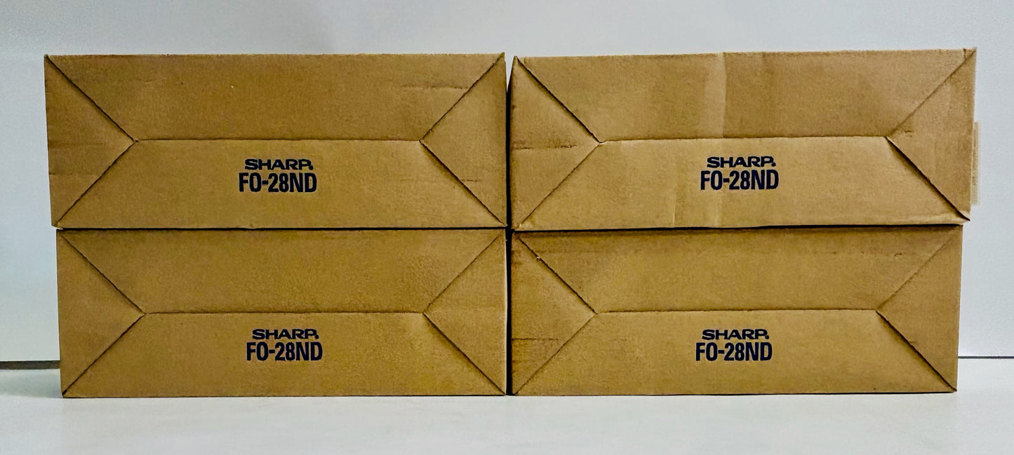 4 Genuine Sharp FO-2800,FO-2850 Black Imaging Toner Cartridge FO-28ND, F028ND