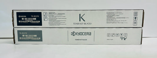 2 Genuine Kyocera 3552ci,4052ci,4053ci Black Toners TK-8527K TK8527K