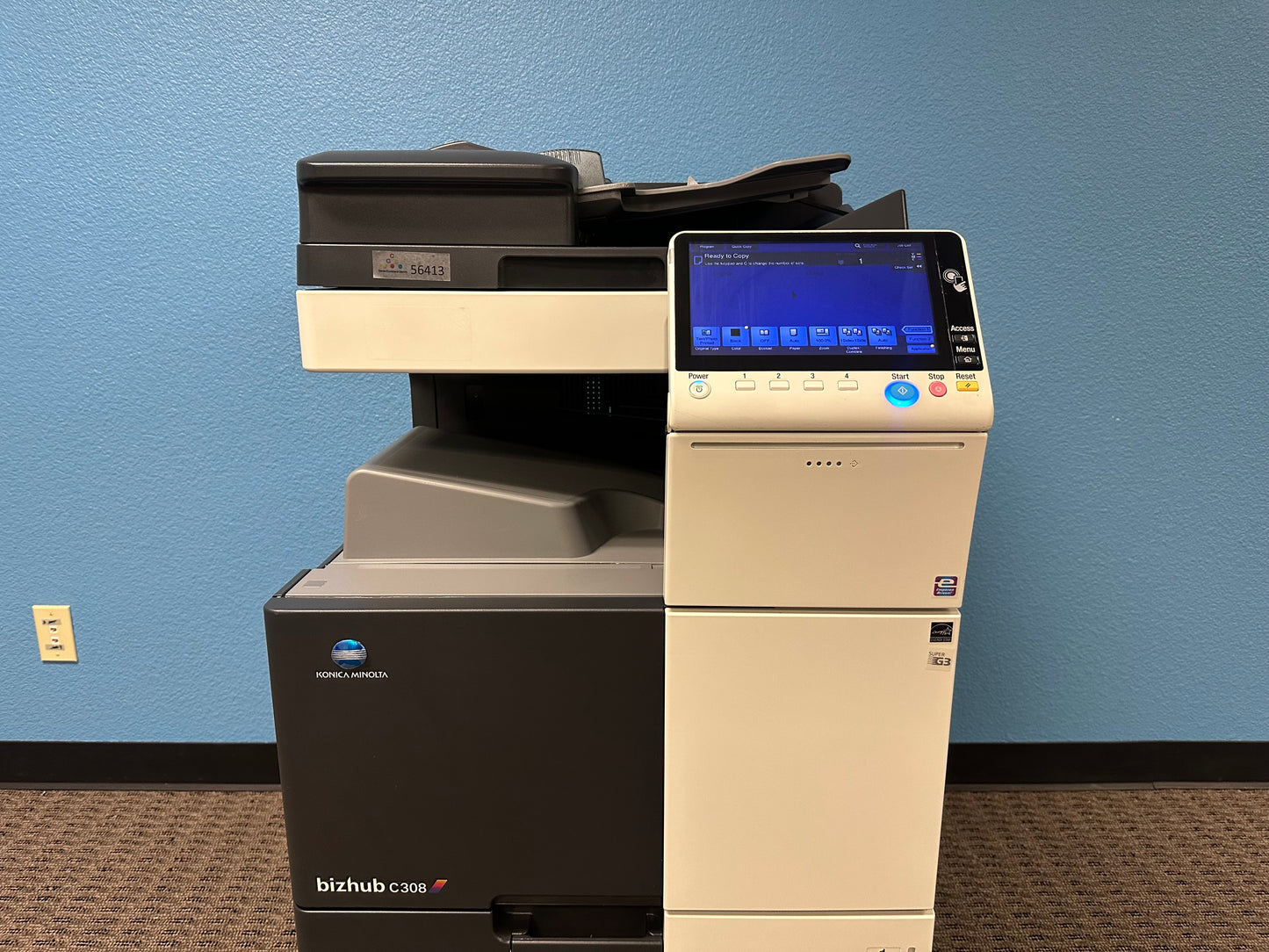 Demo Konica Minolta Bizhub C308 Color Copier Printer Scan Fax Low Use 7K