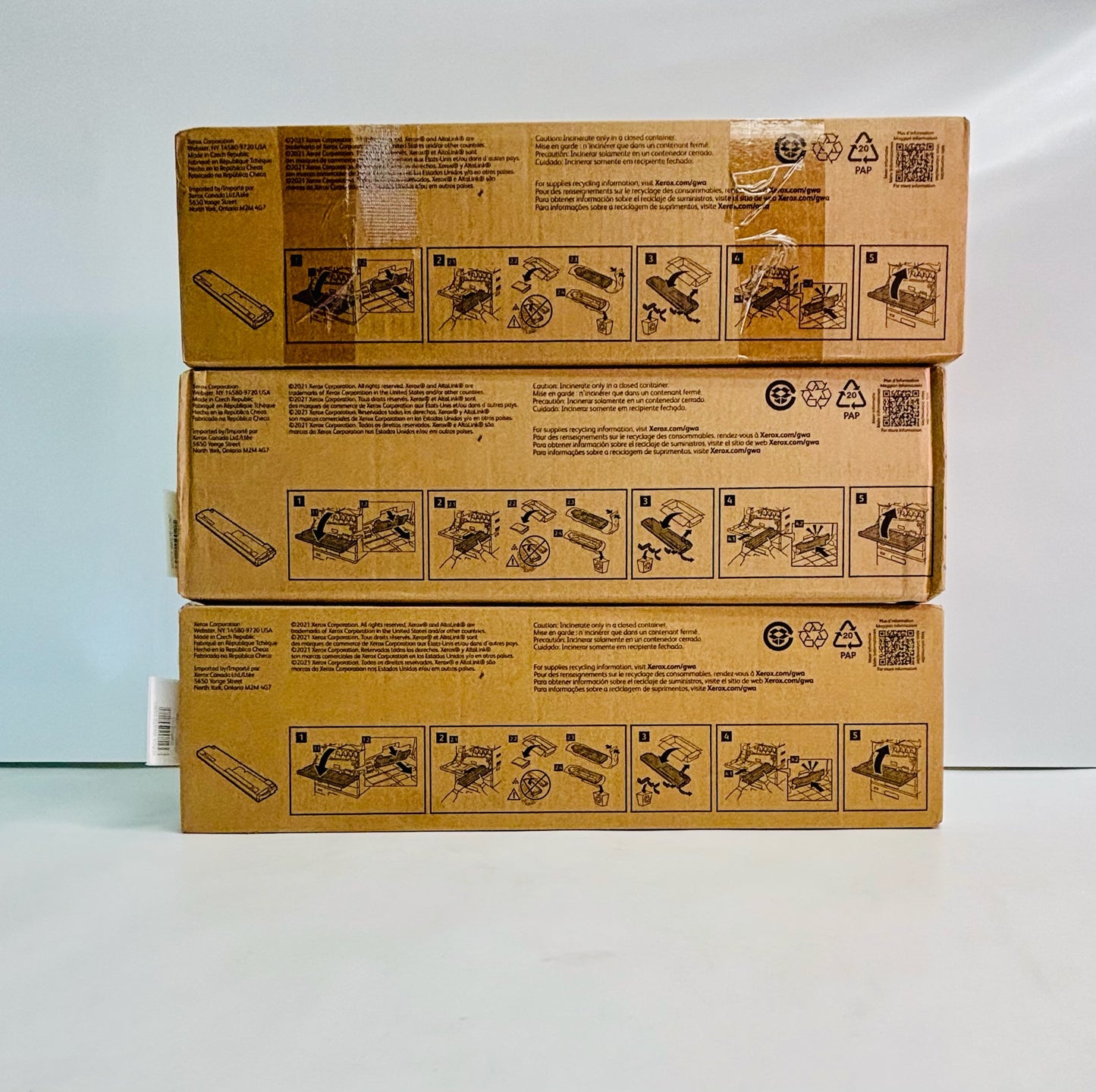 3 Genuine Xerox AltaLink B8135, B8145, B8155 Waste Toner Container 008R08101