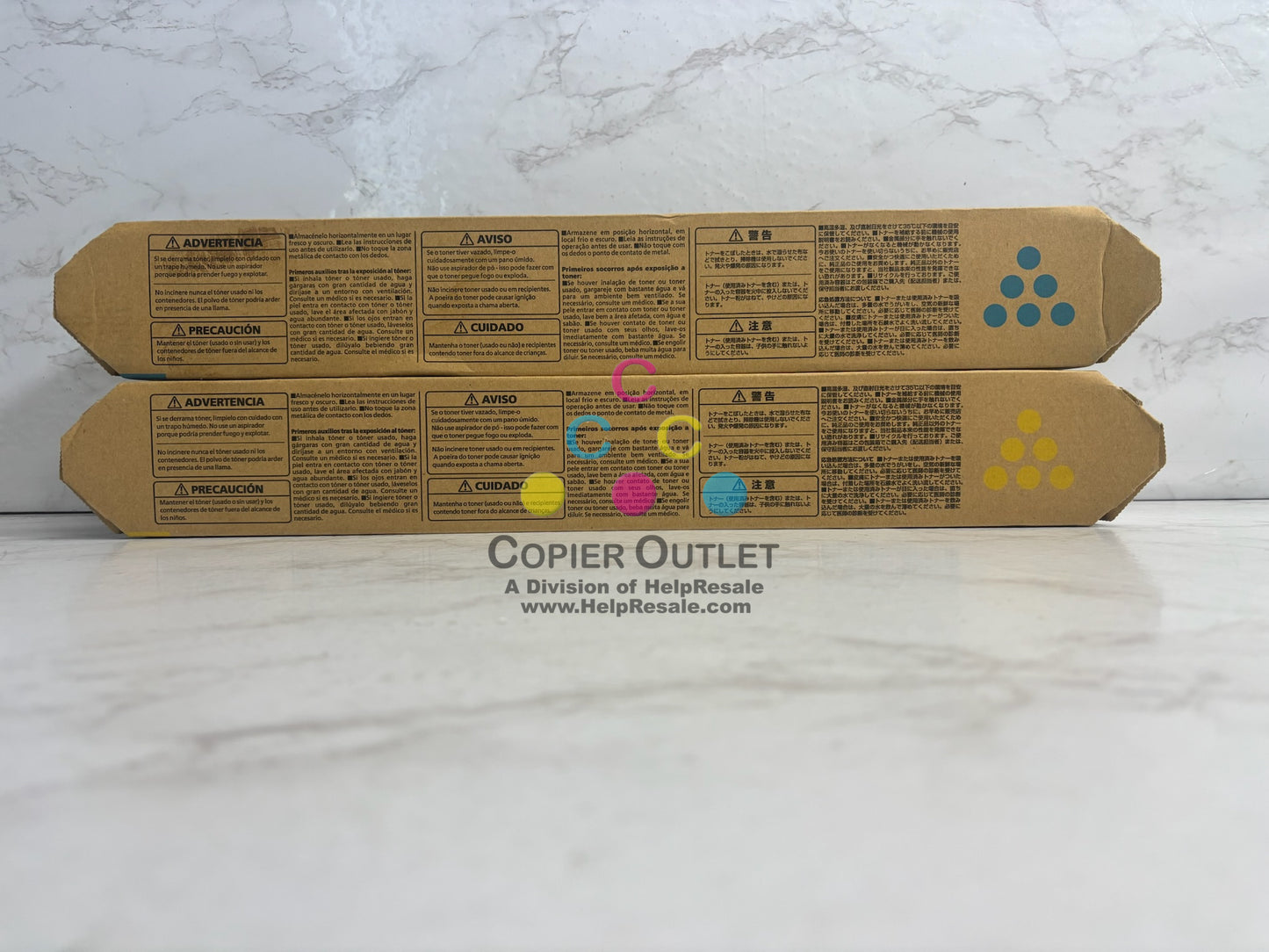 2 Genuine Ricoh IM C400 Toner Cyan & Yellow 842371,842373 Same Day Ship