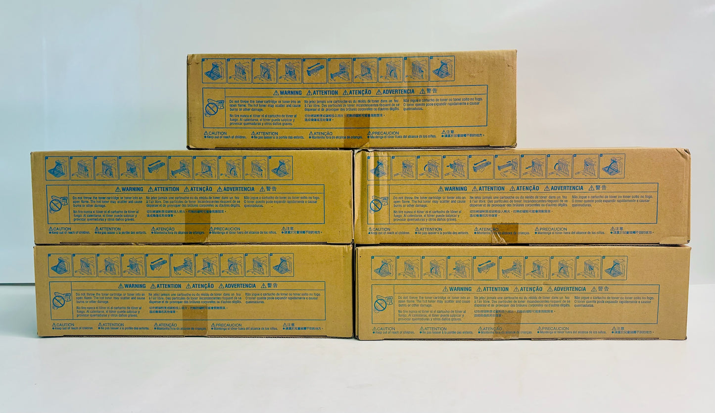 5 Genuine Konica Minolta C20, C20X Toner Cartridges TN-318, TN318 CCYKK