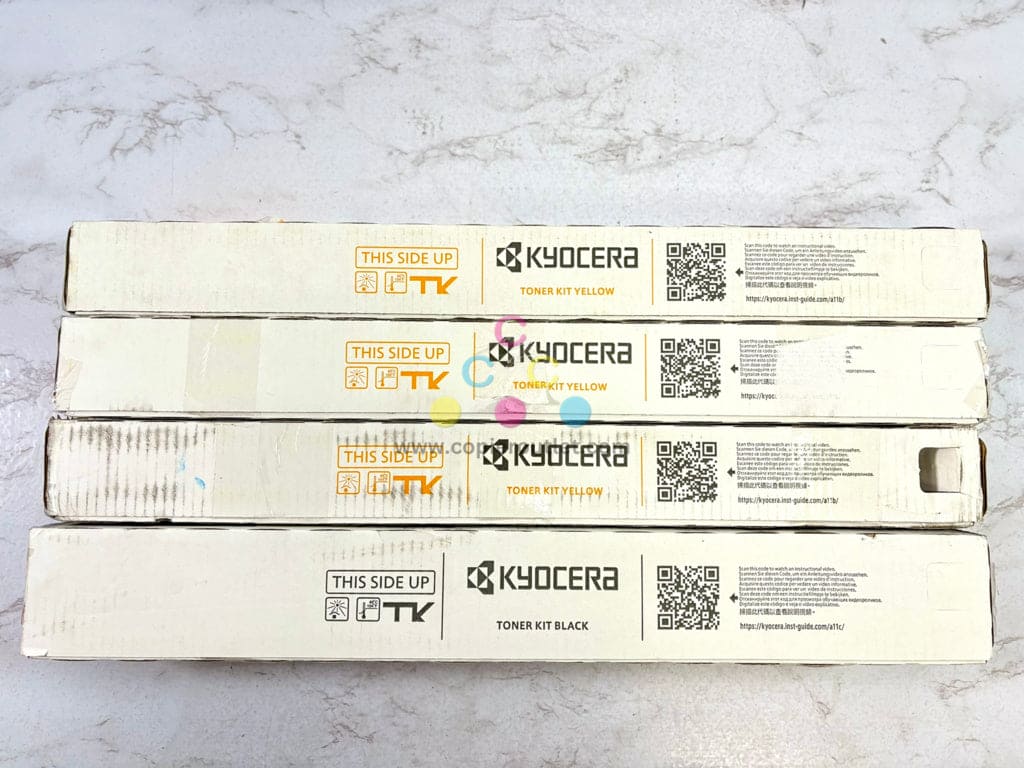 4 OEM Kyocera/Copystar 4054ci,5054ci Yel & Black Toners TK-8547Y, TK-8547K