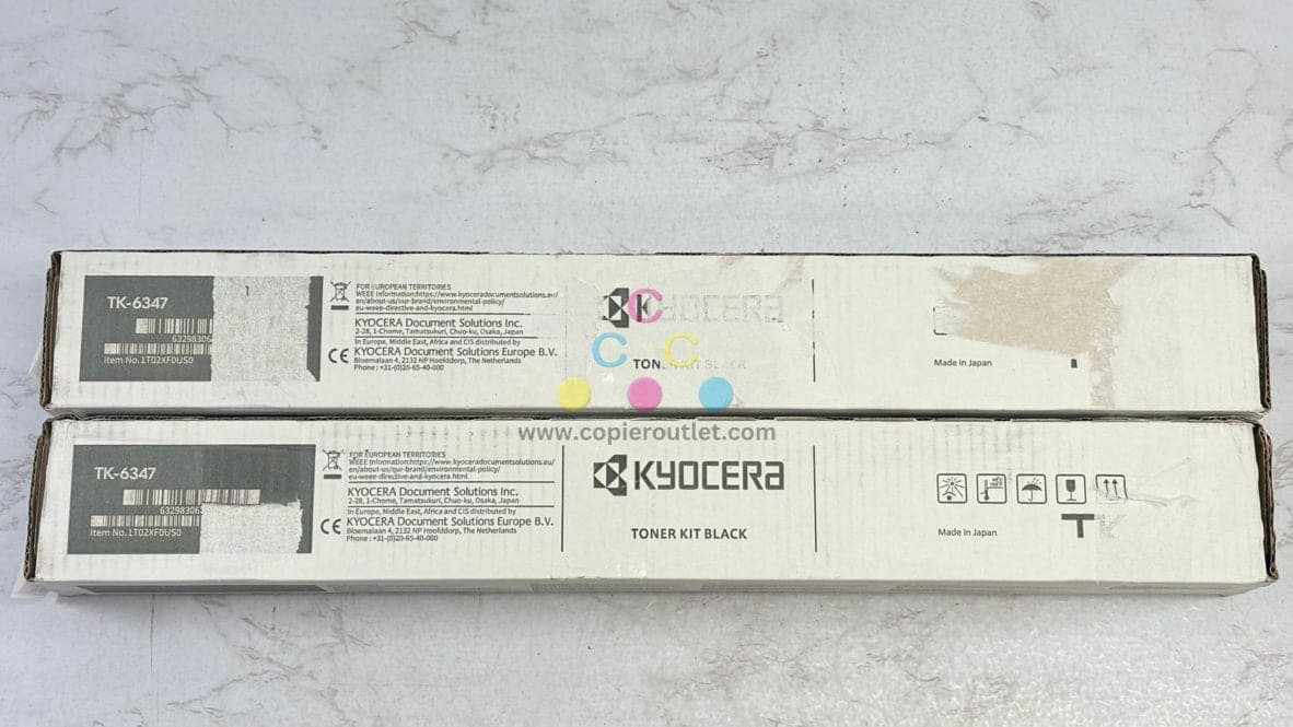 2 OEM Kyocera/Copystar TASKalfa4004i,5004i,7004i Black Toners TK-6347K(TK-6349K)