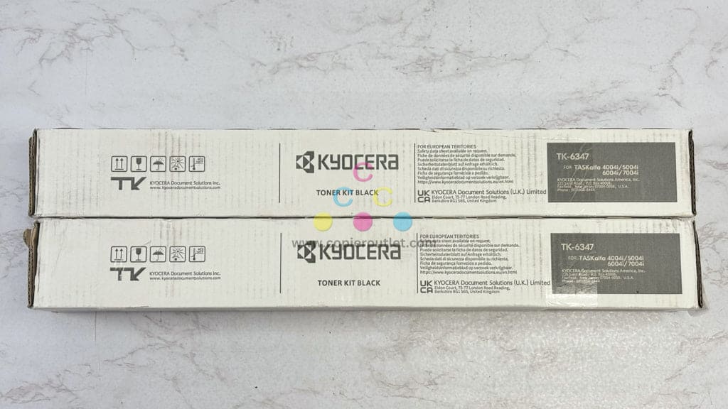 2 OEM Kyocera/Copystar TASKalfa4004i,5004i,7004i Black Toners TK-6347K(TK-6349K)