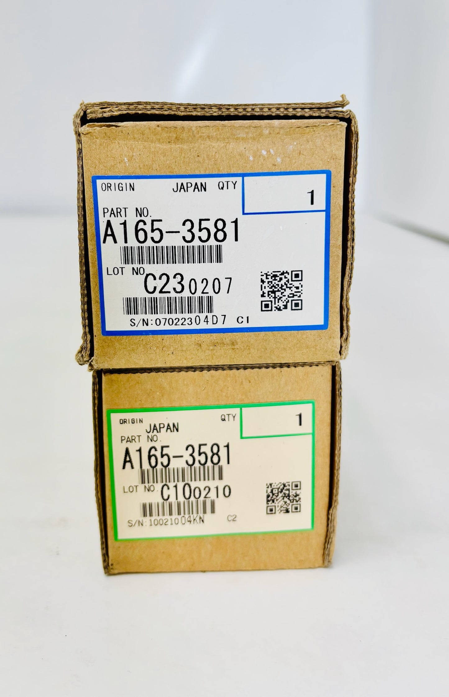 2 Genuine Ricoh AF240W, 5100WD Drum Cleaning Blade A165-3581, A1653581