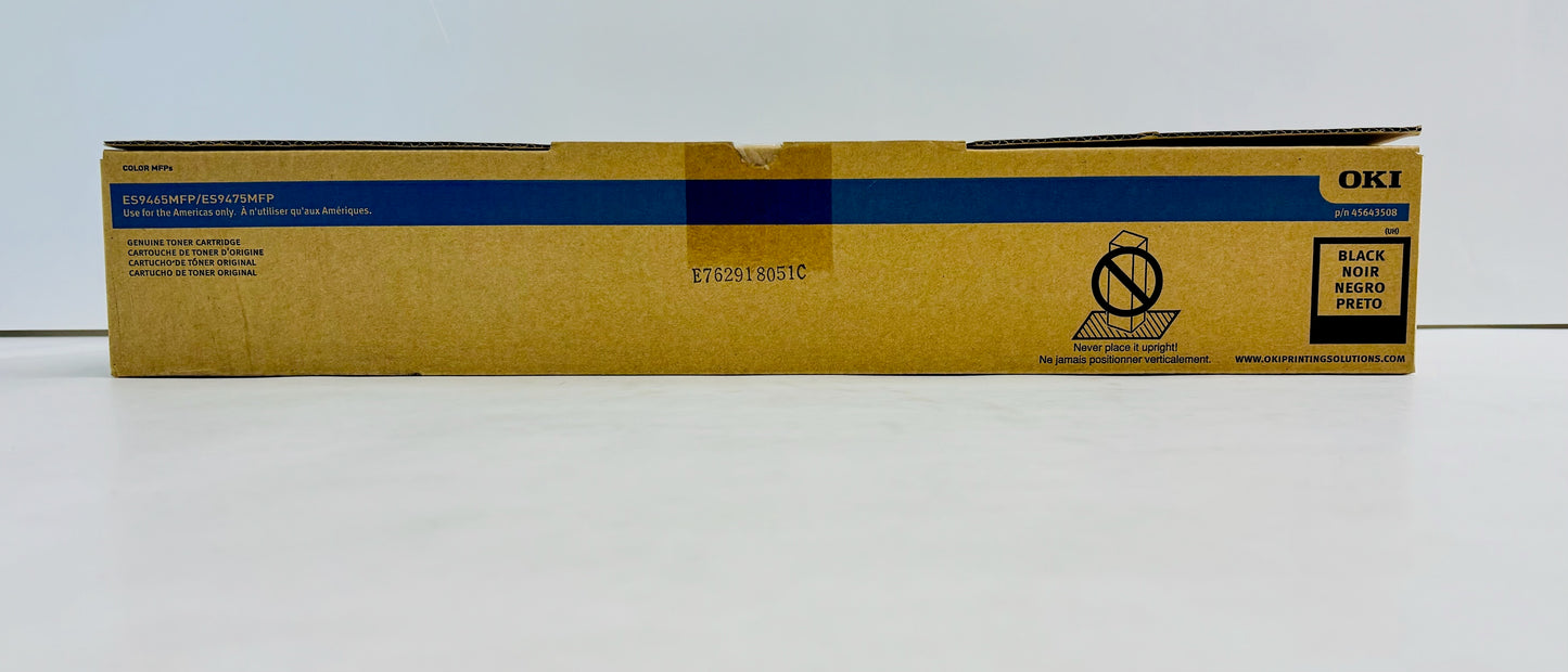 New Genuine Okidata ES9465,ES9475 Black Toner Cartridge 45643508 Same Day Ship