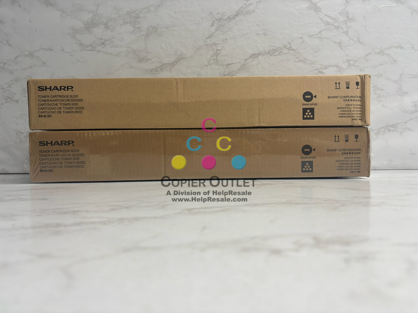 2 New Genuine Sharp MX-M283N, MX-M363N, MX-M453N Black Toners MX-500NT